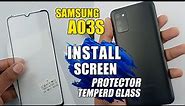 Install Tempered Glass To Samsung Galaxy A03s Mobile