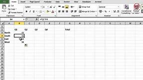 Excel: Creating Formulas From Cells Across Multiple Sheets