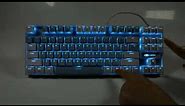 MageGee 75% Mechanical Gaming Keyboard with Blue Switch, LED Blue Backlit Keyboard, 87 Keys Compact