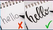 How To: Calligraphy & Hand Lettering for Beginners! Easy Ways to Change Up Your Writing Style!