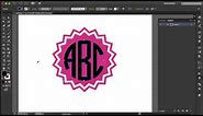 How to Make Simple Circle Monogram Frame in Adobe Illustrator