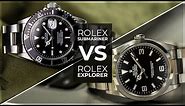 Are These The Best Rolex Watches? Rolex Submariner vs Rolex Explorer 1 Comparison 16610 vs 114270