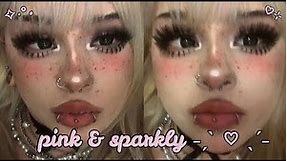 pink & sparkly huge doll eyes tutorial !! (˵ •̀ ᴗ - ˵ ) ✧