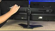 Two Acer 22" LED Monitors and Planar Dual Monitor Stand Bundle