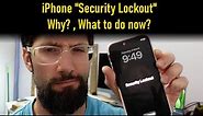 Iphone security lockout , explanation and how to fix it