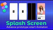 How to Figma advanced prototype splash screen animation #ui #figmatutorial #figmaanimation
