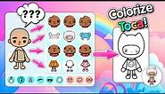 Toca Boca Coloring Pages / How to Colors Toca Life World character.