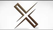 X Letter Logo Design Illustrator | Letter X Logo Design Illustrator