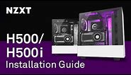 NZXT H500/H500i Installation Guide - Building a PC with Our New Compact Mid-Tower ATX Case
