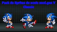 pack de Sprites de classic Sonic modgen actualizado Versión 5