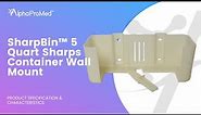 SharpBin 5 Quart Sharps Container Wall Mount