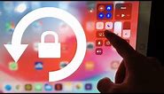 How to Unlock & Lock Screen Rotation on iPad | iPad mini , iPad Pro, iPad Air