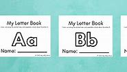 My Letter Books: Free Printable Alphabet Books for Every Letter -
