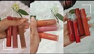 Korean Lip Tint Review, Comparison, Swatches | PeriPera/Romand/Etude House/3CE/Amuse/Laka
