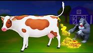 Cow's Golden Dung - Funny Cow Cartoons | Cow Videos | Funny Animals Videos Cartoons 2022