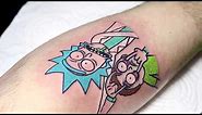 Rick And Morty Tattoo Time Lapse
