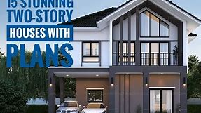 15 Stunning Two Story House Design With Floor Plans