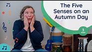 "The Five Senses on an Autumn Day "- Fingerplay with My Music Mary - Preschool Circle Time