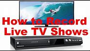 How to Record Live TV Shows (Best Way)