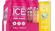 Sparkling Ice Pink Variety Pack, Flavored Sparkling Water, Zero Sugar, and Vitamins and Antioxidants, 17 fl oz, 12 count (Black Cherry, Peach Nectarine, Coconut Pineapple, Pink Grapefruit)
