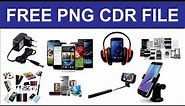 Mobiles & All Accessories PNG Free Download II Cdr Free Download || Gadi Teach