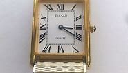 VINTAGE PULSAR WRISTWATCH # V320-5350 SERIAL NUMBER 780267. BEAUTIFUL GOLD TONE