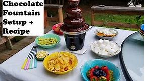 Chocolate Fountain Setup Guide + Recipe (and FAQ)