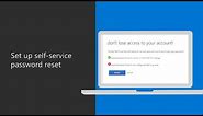 How to set up self-service password reset for Microsoft 365 Business Premium