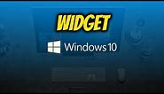 How to add widget at your windows 10 home screen without installing any software. (NO RAINMETER).