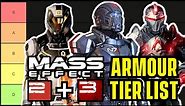 Ranking ALL of the Mass Effect 2&3 Armour Sets (Tier List)