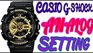 casio g-shock analogue time setting of illuminator ga-110gb wrist watch (shock proof) #fullpackage
