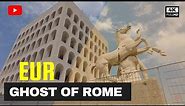 Walking tour in FASCIST district of ROME (EUR) | ITALY | [4K]