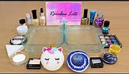 Unicorn vs Galaxy Glitter Mixing Makeup Eyeshadow Into Slime Special Series 116 Satisfying Slime