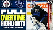 Winnipeg Jets at Toronto Maple Leafs | FULL Overtime Highlights - January 24, 2024