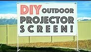 DIY Outdoor Projector Screen - Plus Micro Projector Review