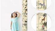 Personalized Wooden Growth Chart for Kids, Boys & Girls | Jungle Animals Custom Height Measurement Wall Chart Ruler with Design | Kids Bedroom, Playroom, Room Decor, Child's Room Decoration Wall Art