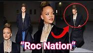 Rihanna arriving at “Roc Nation” office in Los Angeles