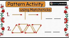 pattern activity for kindergarten, grade 1, 2, 3, 4, 5 | easy maths tlm for preschool