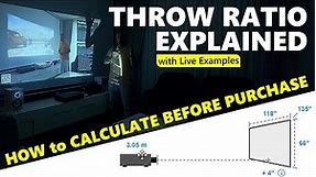 Projector Throw Ratio Explained (Detailed Guide with Examples)