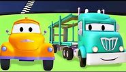 Tegljač Tom u Auto Gradu 🚗 Nosač Auta - Crtani sa kamionima za djecu