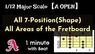A MajorScales All-Area-Fretboard 7-Position Guitar 指板全域 Aメジャースケール７タイプ ギター
