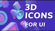 Amazing 3D Icons for UI Designs + Make Your Own 3D Icons | Design Essentials