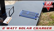 2 Watt Solar Charger - PJ Trailers