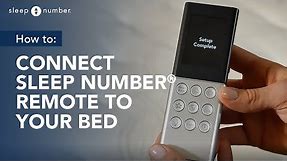 How To Connect Sleep Number® Remote To Your Bed