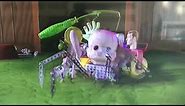 Toy story 1995 buzz get fix by mutant toys + Sid rocket scene