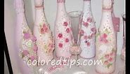 Decorate a champagne bottle for weddings