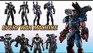 War Machine Armors in the MCU : From Iron Man to Avengers Endgame