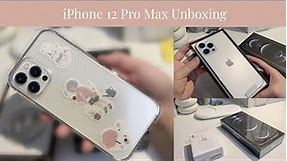 iphone 12 pro max silver unboxing 🍎