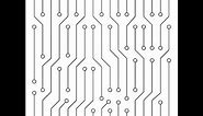Printed circuit board - Adobe Illustrator cs6 tutorial. How to create vector High tech background