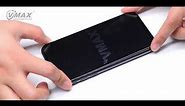 VMAX iPhone x with invisible logo 3D Tempered Glass Screen Protector Test